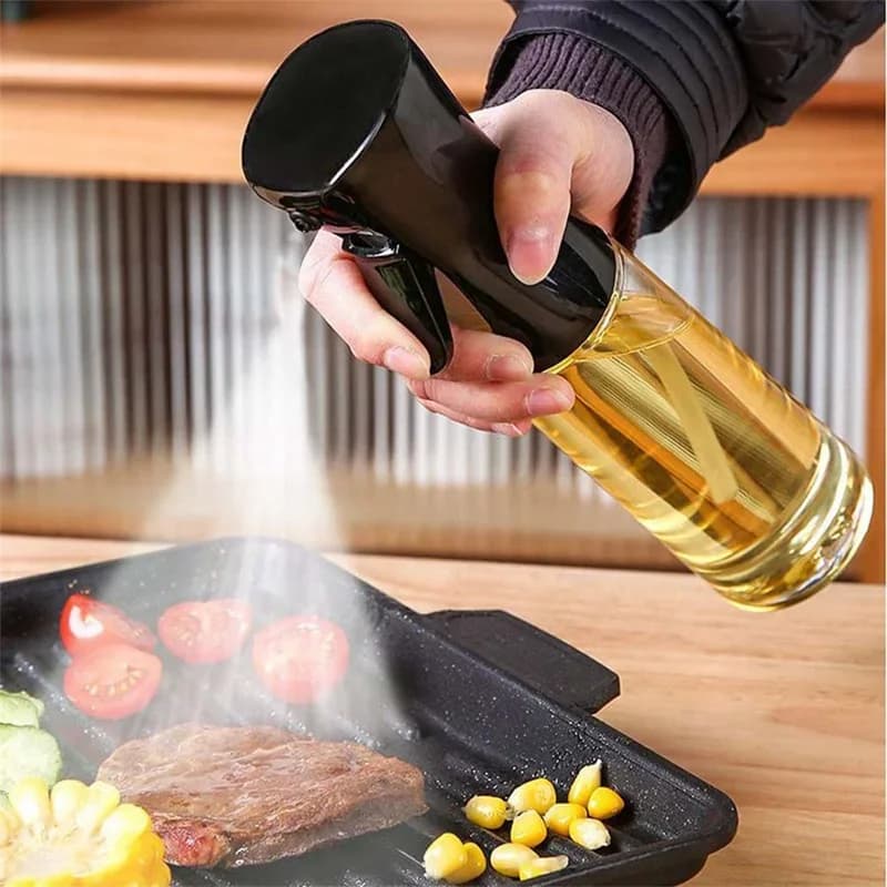 1 stk. 100/200/300/500ml oliesprayflaske til køkken og husholdning, spiselig olivenolie-sprayflaske, forstøvet olietank til airfryer
