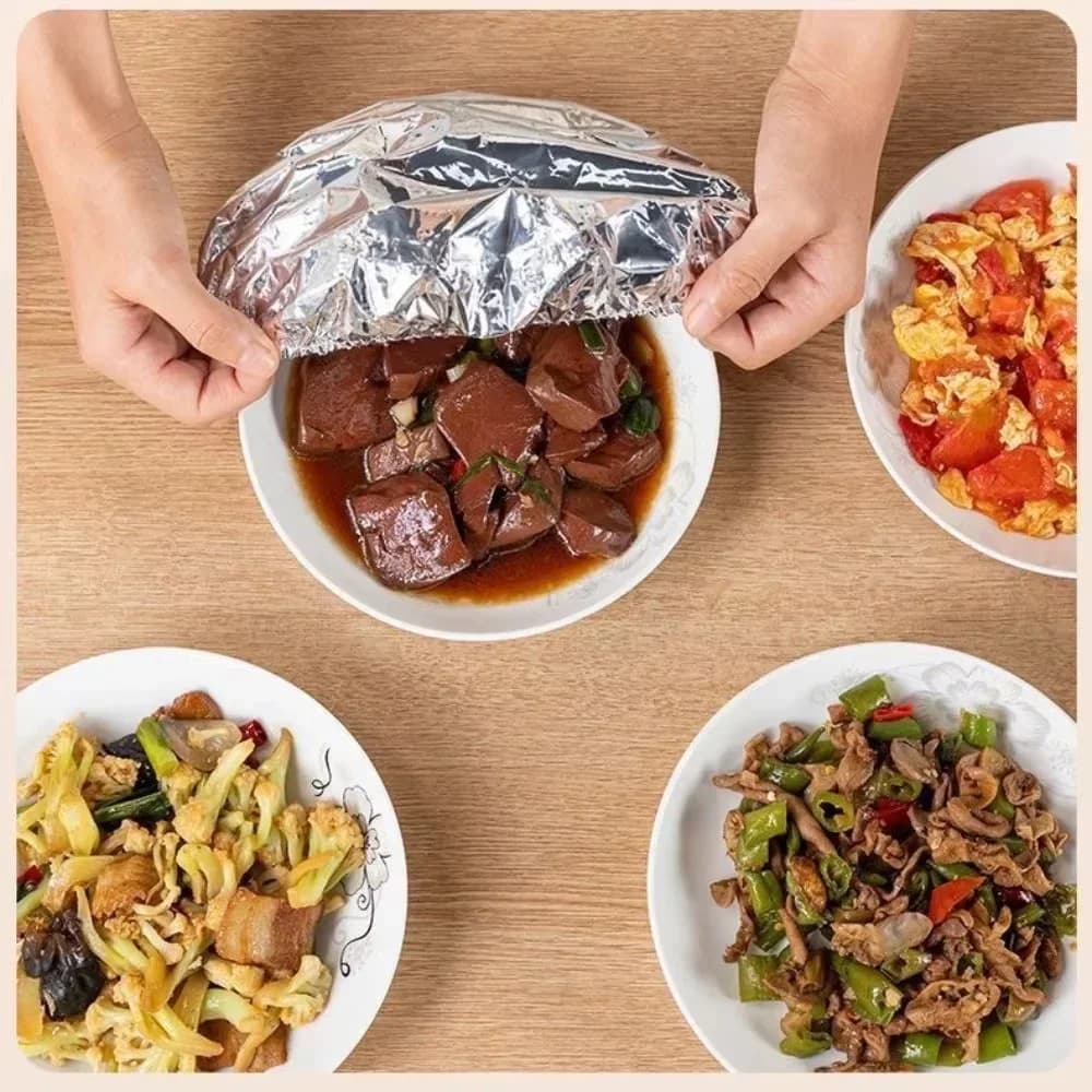 10-60 stk. genanvendelige låg til aluminiumsfoliebakke, varmeisolering og varmebevarelse, fødevaregodkendt, til ovn, takeaway og picnic
