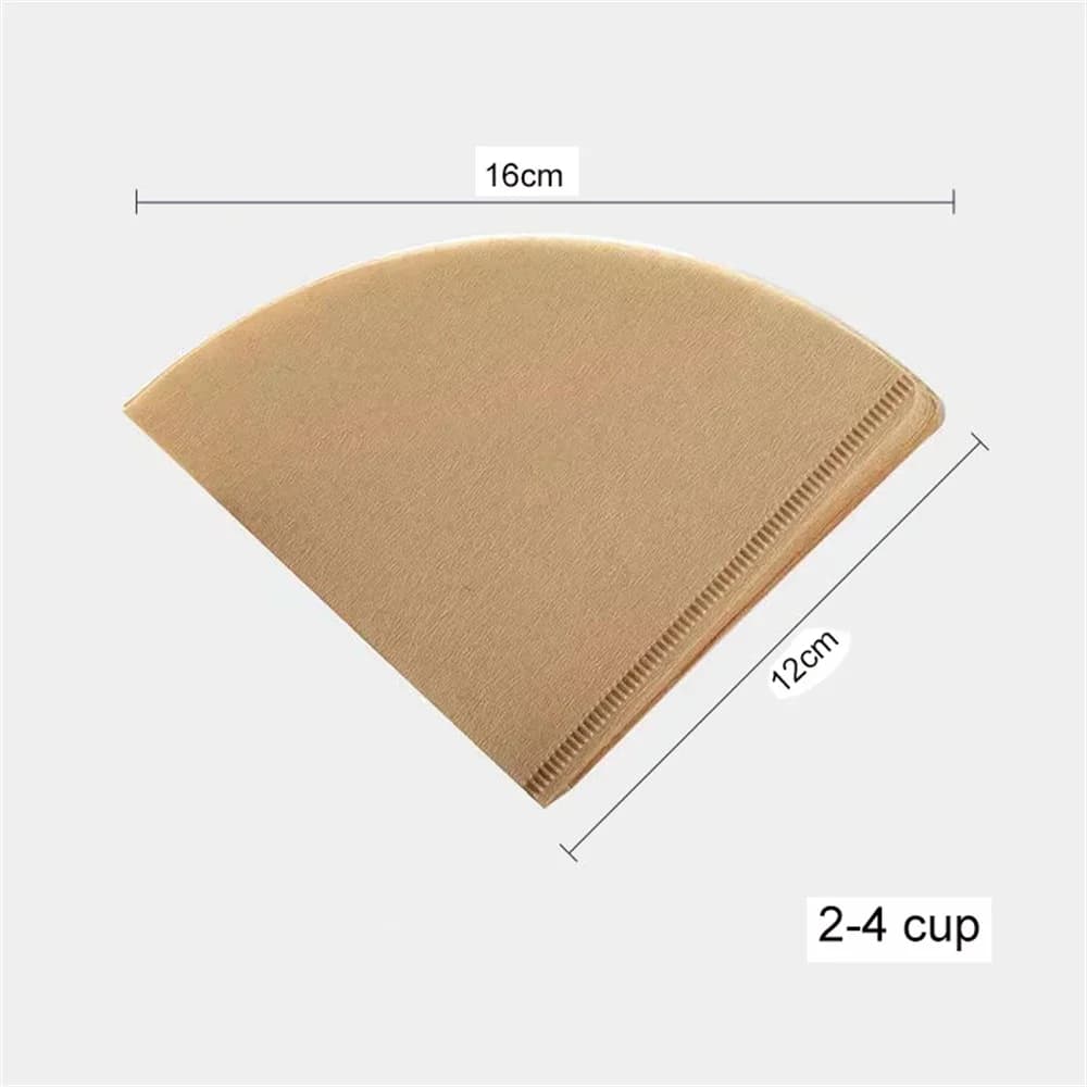 40/100 stk. V-formet kaffefilterpapir, ubleget engangsfilter i fødevarekvalitet, V60 kaffefiltre til pour-over kaffemaskine, filterkaffe