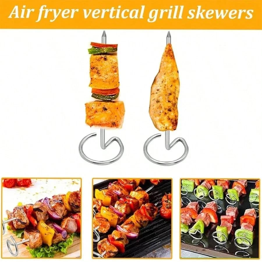 10/20/30 stk. kabobspyd i rustfrit stål til grill, genanvendeligt kebabværktøj, barbecue-spyd i rustfrit stål til kylling