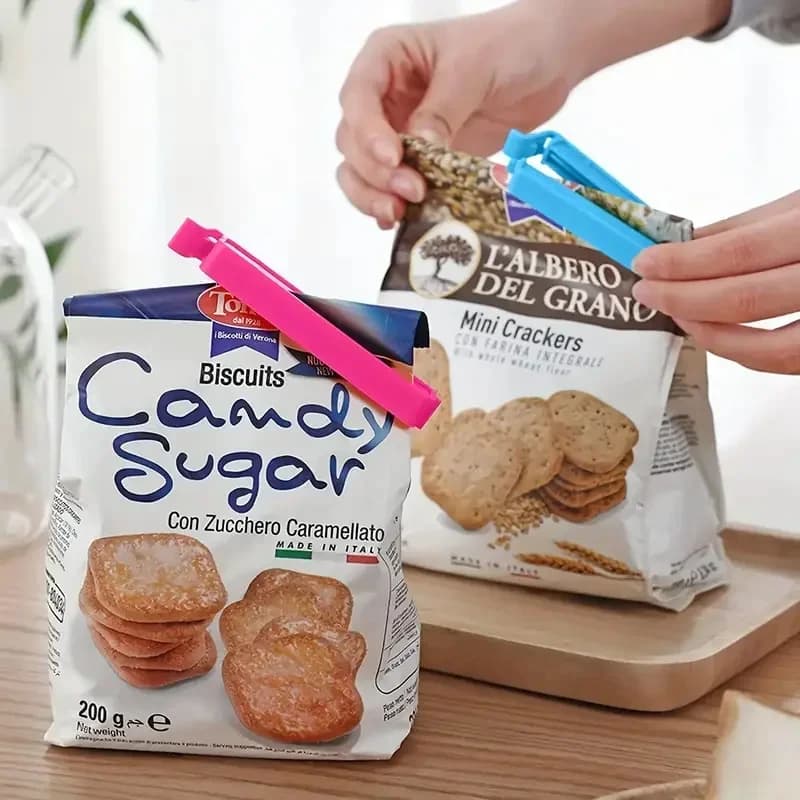 5-30 stk. farverige forseglingsclips, fugttætte og friskholdende, snackpose-lukkerklemme til plastikposer, genanvendeligt køkkentilbehør