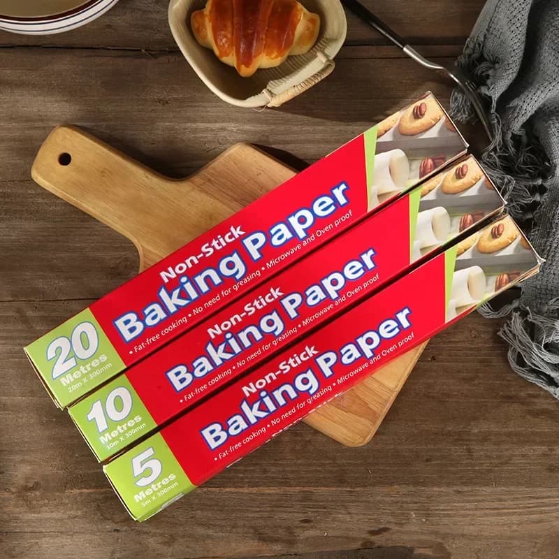 Bagepapir, udstansede bageark med non-stick, til bagning, grill, airfryer, dampning, brød, cupcakes og småkager