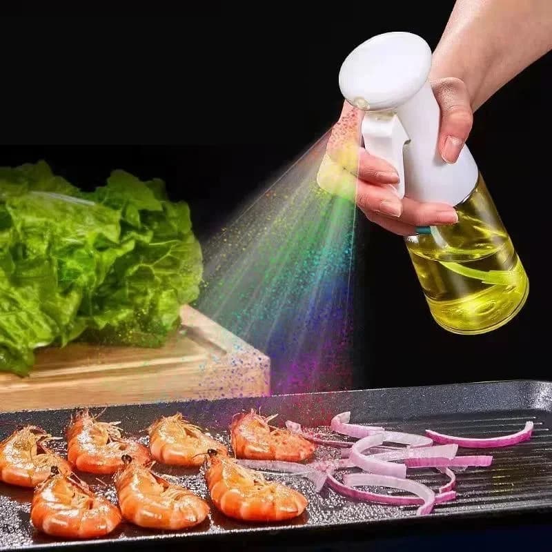 1 stk. 100/200/300/500ml oliesprayflaske til køkken og husholdning, spiselig olivenolie-sprayflaske, forstøvet olietank til airfryer