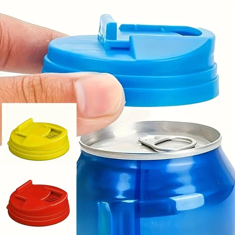 3/6 stk. drikkevaredåse-cover, genanvendelige plastiklåg til soda/cola, standard størrelse, lækagesikre dåsebeskyttere, tilbehør til drikkeglas