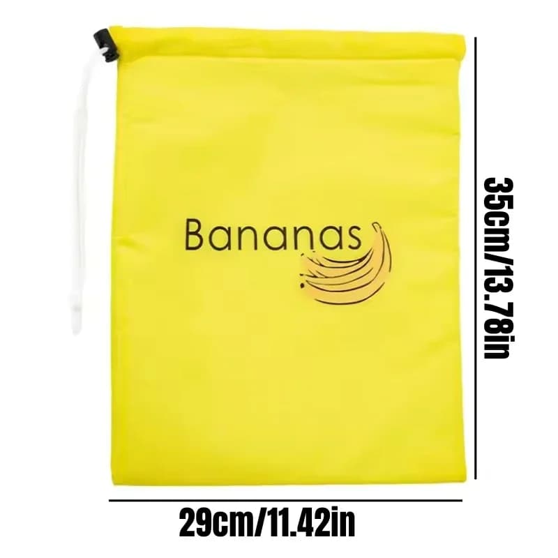 1/2/3/5 stk. gule opbevaringsposer til bananer, opbevaringspose til salat, forebygger lugt, holder frisk i 2 uger, isolerede poser med aluminiumfilm