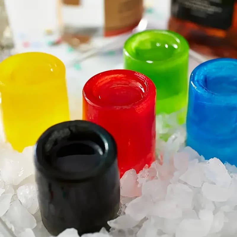 Silicone isterningform med fire huller, kreativ rund kopformet isblokform til whisky, øl og bar- og køkkenredskaber