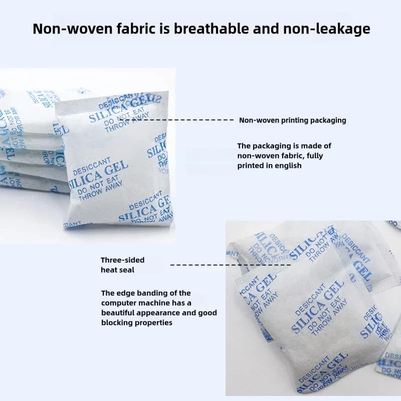 2/5/10/20/30 g pakke giftfri silikagel-desiccant, fugtabsorber til fugtige køkken-, rum- og opholdsarealer