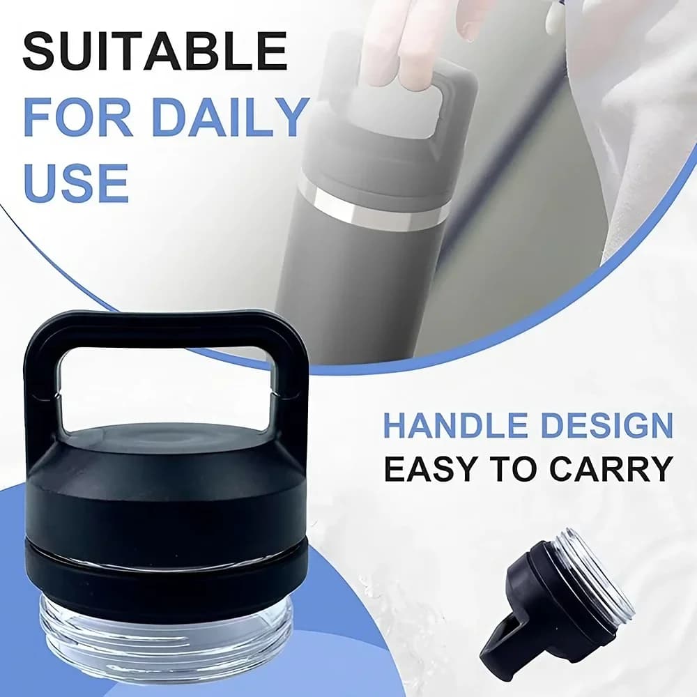 1pc 2pc 3pc Rambler Chug erstatningslåg, kompatibelt med YT modeller 18oz, 26oz, 36oz, 64oz - sportsdrikkekop lågtilbehør