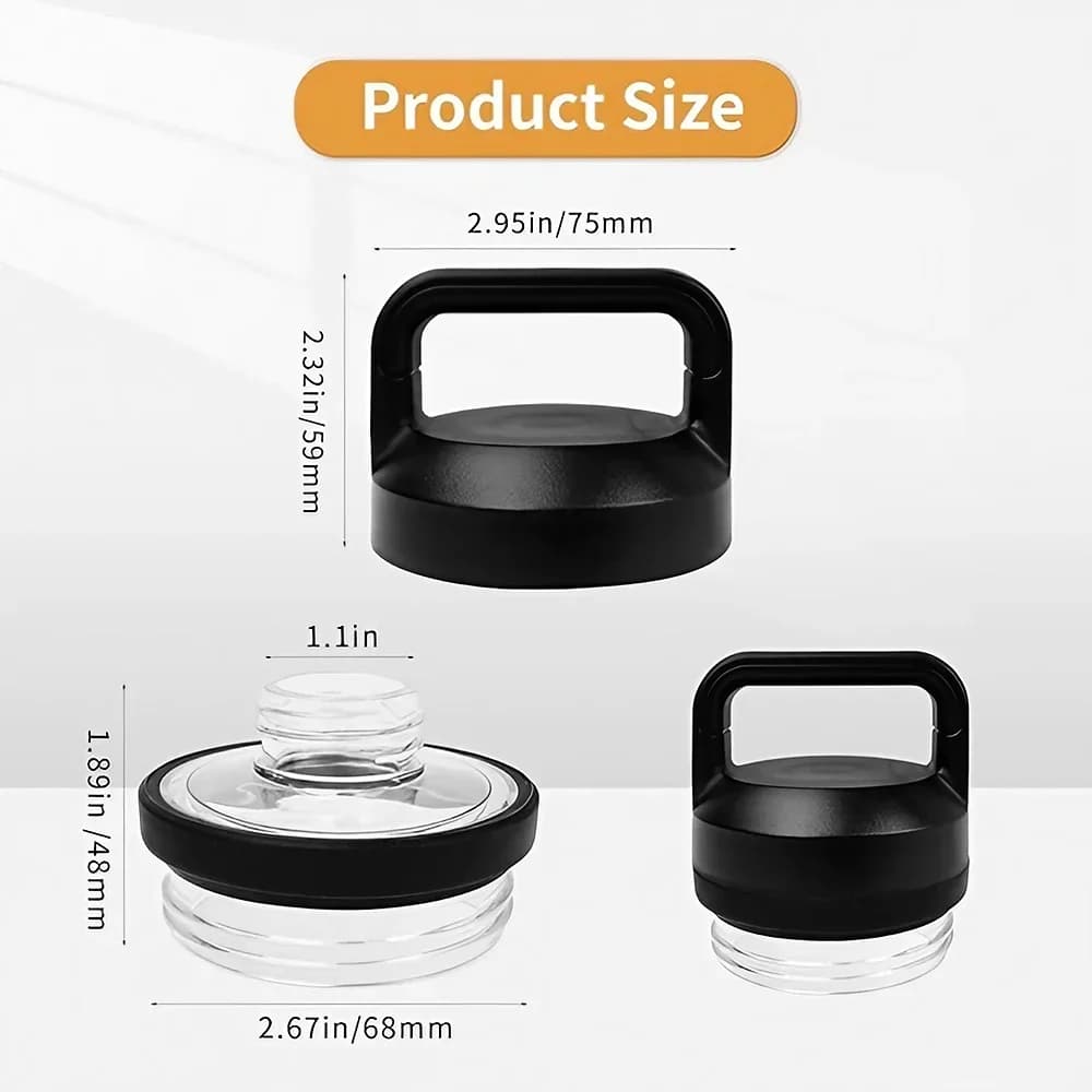 1pc 2pc 3pc Rambler Chug erstatningslåg, kompatibelt med YT modeller 18oz, 26oz, 36oz, 64oz - sportsdrikkekop lågtilbehør